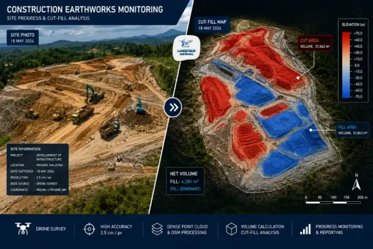 Drone Cut Fill Malaysia: The Earthworks Survey Guide for Project Managers